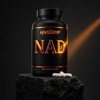 Complément NAD+ 60 Capsules - NAD+ Liposome avec Resvératrol, Marque Privée Personnalisée OEM pour le Soutien Quotidien de l'Énergie Cellulaire