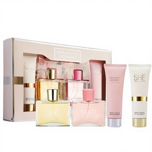Set Regalo da 4 Pezzi di Fragranza Duratura per Donna, 3.4 oz Eau De Parfum, 4.1 oz Lozione Corpo, Modello D0100XF74IY, per Vacanze, Appuntamenti, Uso Quotidiano - Product Image 1