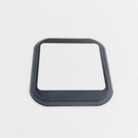 Couverture de protection personnalisée en verre sérigraphié avec bordure noire pour lentille de protection d'appareil, avec fenêtre d'affichage d'instrument carrée arrondie