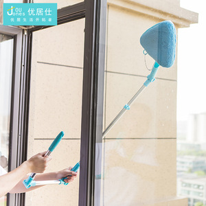 ที่ปัดกระจกทรงสามเหลี่ยม ยี่ห้อ Jouones ด้ามยาว สีฟ้า แบบใช้มือ สำหรับทำความสะอาดบ้านภายนอกอาคารสูง - Product Image 1