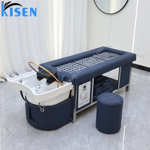 เก้าอี้นวดสระผมแบบนอน KISEN Salon Shampoo Sink Thai พร้อมเตียงสระผม เตียงสปาหัว และเตียงนวดม็อกซิบัชั่น - Product Image 1