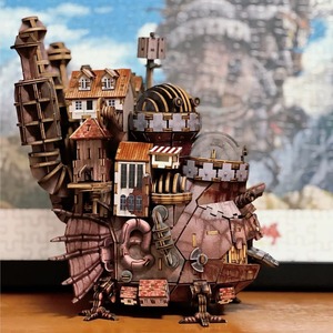Puzzle <span class=keywords><strong>en</strong></span> <span class=keywords><strong>bois</strong></span> 3D Château mobile Modèle d'assemblage <span class=keywords><strong>en</strong></span> <span class=keywords><strong>bois</strong></span> Blocs de construction Jouet Figurine d'anime Ornement Puzzle 3D - Product Image 2