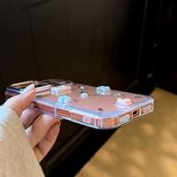 Nueva Funda de Resina Epoxi con Diseño Creativo de Macaron, Reloj, Cubierta para Teléfono con Cadena para iPhone 17 16 15 14 Pro Max