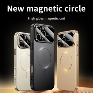 Custodia di lusso Ultra sottile per telefono magnetico opaco per <span class=keywords><strong>iPhone</strong></span> <span class=keywords><strong>12</strong></span> 13 14 15 16 Pro Max <span class=keywords><strong>con</strong></span> pellicola protettiva antiurto - Product Image 3