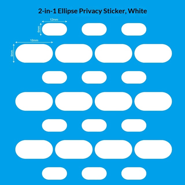 Manufacturer's Various Sizes Phone Computer Protective Covers Lens & Camera Privacy Stickers Nano-Adhesive Model BR