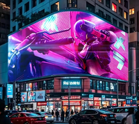 Écran d'affichage vidéo LED extérieur imperméable au design innovant, format 3D, lisible en plein soleil, luminosité personnalisable
