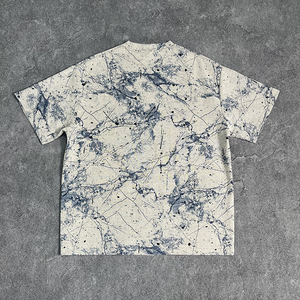 T-shirt personnalisé pour <span class=keywords><strong>homme</strong></span> en coton, polyester et élasthanne 200G, sensation fraîche, tie-dye, effet brûlé, couleur contrastante, <span class=keywords><strong>maille</strong></span> respirante - Product Image 2