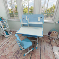 Table d'étude en bois pour enfants avec étagère pour enfants lisant dans la chambre à coucher salon bureau à domicile ou appartement utilisation polyvalente