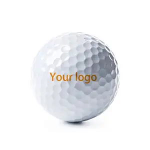 2 Layer Aangepaste Logo Bulk Goedkope Golf Praktijk Bal Witte Lege Golfbal