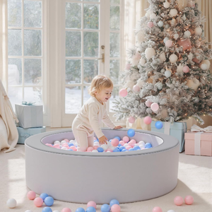 Vente en gros : Grand parc à balles en cuir facile à nettoyer pour tout-petits, pour l'intérieur et l'extérieur, avec balles en mousse souples et imperméables pour bébés - Product Image 6