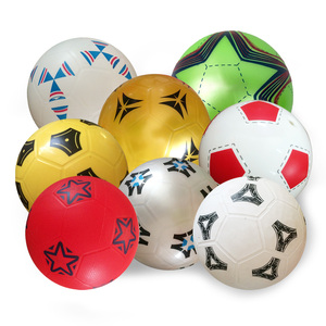 MOZURU di alta qualità durevole PVC calcio pallone da calcio logo personalizzato e modello di promozione all'ingrosso a buon mercato gioco di calcio