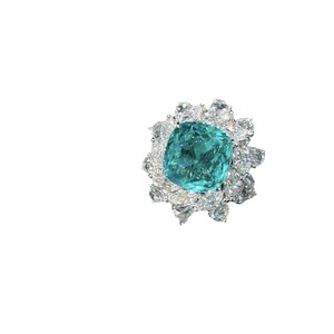 Vintage French Style Imitated Emerald Gemstone <b>Ring</b> European American Elegant Index Finger <b>Statement</b> <b>Ring</b> For Women - Product Image 6