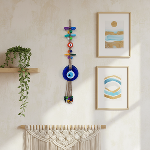 7x35cm Evil Eye Ornament Tenture murale Pièce décorative complexe - Product Image 3