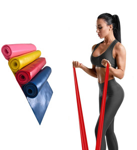 סט רצועות התנגדות <span class=keywords><strong>4</strong></span> 1.5M TPE Heavy Duty High Elastic Exercise Band תיק נשיאה נייד מדריך הוראות ליוגה פילאטיס - Product Image 1