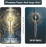 Jeu de cartes de tarot et d'oracle personnalisées avec impression holographique sur papier, avec guide, cartes de tarot Rider Waite