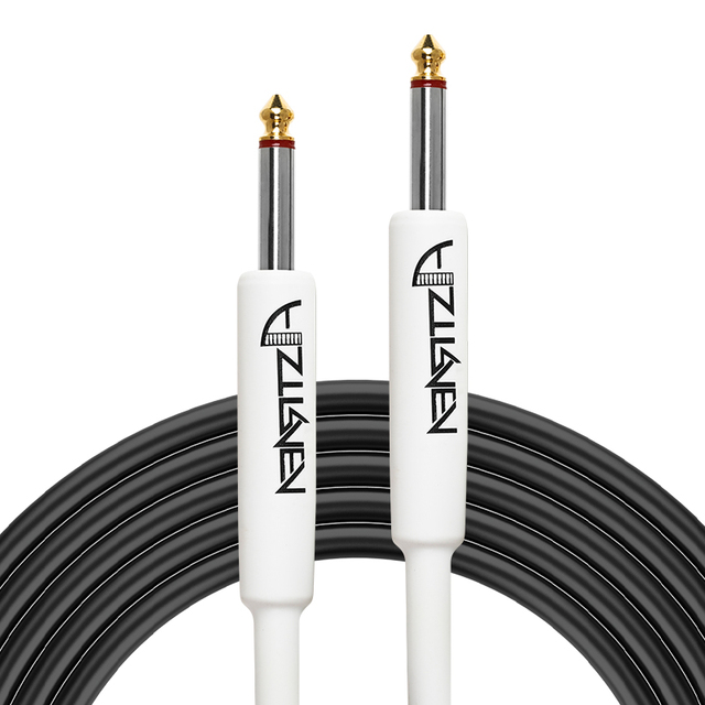 Audio Guitar Cable for Bass and Electric Guitar PVC & Copper 3m