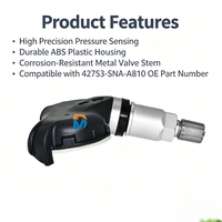 Vente Flash Capteur TPMS de Pression des Pneus 315MHz 217652-101 42753-SNA-A810 pour Moteur de Voiture