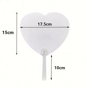 Dual-Sided Printable Photo <b>Frame</b> Fans DIY Logo Promotional Ads Gifts Sublimation Blank Plastic Craft Fans Style Love - Product Image 4