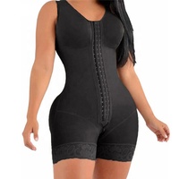 Body Corsé Postparto de Talla Grande de Alta Calidad para Mujer con Cremallera y Abertura en la Entrepierna Faja Moldeadora Levanta Cadera y Controla Cintura y Abdomen