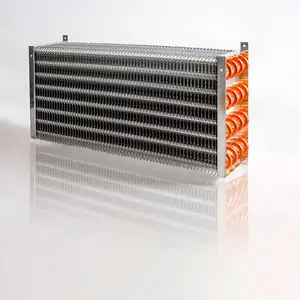 Copper Tube Fin Oil or Air Cooling Heat Exchanger Coil for Condenser Evaporator