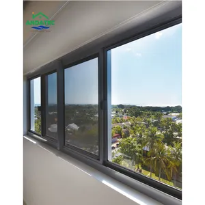 Алюминиевые дверные и оконные стеклянные изолированные раздвижные защитные окна