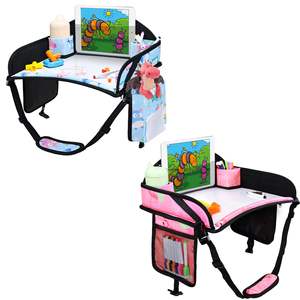 Muestra Gratuita, Bandeja de Actividades para Asiento de Coche BSCI, Bandeja de Viaje para Niños, Bandeja para Asiento de Coche para Niños Pequeños, Negra - Product Image 1