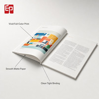 Brochures offset personnalisées en couleur, brochures promotionnelles en papier d'art, services d'impression avec logo et gaufrage personnalisés