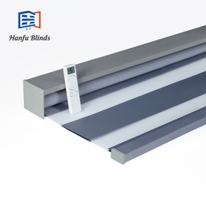 Vuông valance trong nhà Pin Lithium được xây dựng trong cắm màn 100% polyester hai lớp ngày và đêm Zebra Zebra rèm - Product Image 5