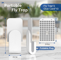 Plug-In Indoor Vliegende Insectenval Fruitvliegvallen Voor Huisgebruik-Muggen Motten Vliegen Bug Zapper