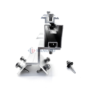 Hangyu Installation facile en aluminium PV Mount Solar Panel Tile Toit Bracket Kit Home Clip Lock Mounting System - Product Image 1