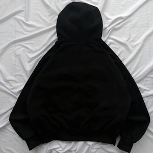 Felpa con Cappuccio Personalizzata Primaverile in Cotone 400gsm con Zip, Occhielli, Stampa DTG, Giacca Ricamata Uomo Manica Lunga Oversize Stile Streetwear <span class=keywords><strong>Anime</strong></span> - Product Image 4