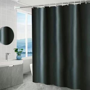 Cortina de Ducha Impermeable de PEVA Gruesa con Ganchos, Varios Tamaños para Decoración de Baños en Hogares, Hoteles y Habitaciones - Product Image 2