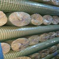 Rouleau de grillage soudé enduit vinyle/PVC avec pliage pour clôture de chenil, de lapinier et de protection de jardin