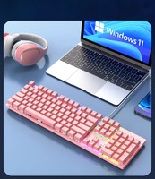 Wolvespider S2022 Set Mouse Mekanik Berkabel Edisi Esports RGB Blue Switches USB Human Engineering Gaming Peripherals PC