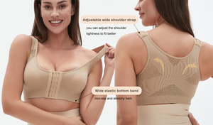 Hygieia của phụ nữ bảo hiểm đầy đủ Shaper áo ngực với phía trước đóng cửa không dây thở trở lại Hỗ trợ đôi brassiere Shaper áo ngực - Product Image 3