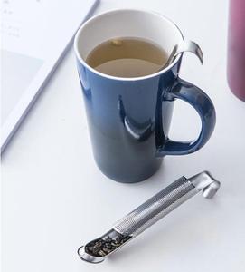Juego de Té con Filtro de Acero Inoxidable, Diseño de Tubo, Buen Agarre, Cuchara, Filtro, Accesorios de Cocina - Product Image 4