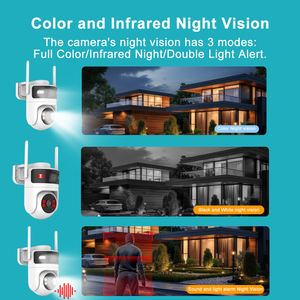 双镜头高清无线云台监控摄像头AI全彩人体运动检测室外室内WiFi智能家居室外摄像头 - Product Image 2