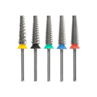Broca Profesional de Alta Calidad para Uñas, Extra Larga, Herramienta de Manicura Pro Berra de 24 mm, Caja Personalizada, Brocas de Carburo Súper Largas para Uñas