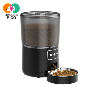 Comedouro Inteligente WiFi 4L para Pets com Alimentação Contínua, Tigela de Aço Inoxidável e Gravação de Voz para Cães e Gatos Domésticos - Oferta Imperdível - Product Image 1