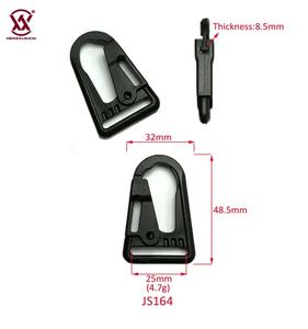 Mousqueton réglable en plastique de 25mm, crochets à boucle, porte-clés, sac à dos - Product Image 1