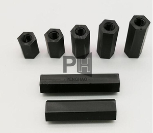 Đai Cố Định Bằng Nhựa Nylon Màu Đen M3 M4 Cái Sang Cái Đai Ốc Lục Giác Dài Hình Trụ - Product Image 2