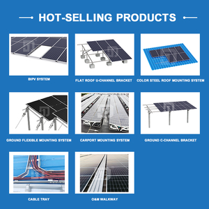 Hot Bán Năng Lượng Mặt Trời Gắn Hệ Thống Mái Gắn Hệ Thống Với Tấm Pin Mặt Trời Cho Mái Phẳng Trực Tiếp Mái Khung - Product Image 6