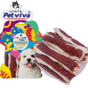 Snack personalizzati per cani carne di anatra di pollo avvolte patatine fritte asciutte per animali domestici ricompensa gli spuntini di carne sana di anatra di cane patatine fritte - Product Image 4