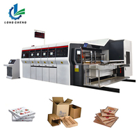 Nouvelle machine d'impression et de découpe automatique à grande vitesse avec servomoteur, 2 à 6 couleurs, impression sur carton, taille maximale 1200x2400mm, Longcheng