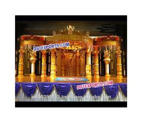 Mandap de mariage sud-indien à huit piliers pour mariage, Mandaps en fibre pour mariage, Décoration d'événements Missouri Mississippi USA - Product Image 1