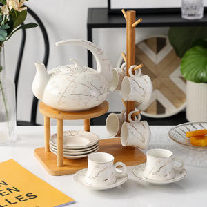 Nordic Keramische Theeset Creatief Huis Woonkamer Eetkamer Theekoppot Set - Product Image 4