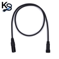 KESHI IP65 Étanche 3A 250V Rallonge électrique extérieure Lumière ronde 14AWG 3 broches mâle femelle Contact en cuivre Boîtier en PVC Fil