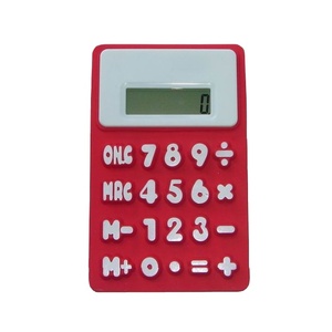 Hot impermeabile del silicone solare piccolo di base calcolatrice promozionale amortization calcolatrice elettronica promozionale fabbriche - Product Image 1