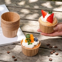 Descuento por Cantidad: Moldes para Hornear con Borde Enrollado Resistentes a la Grasa, Aptos para Horno, Desechables, con Borde Rizado, para Muffins, Venta Directa de Fábrica