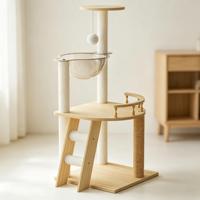 Arbres à chat d'intérieur modernes, multi-niveaux, en bois, de luxe abordable, de haute qualité, fabriqués directement en usine, en stock
